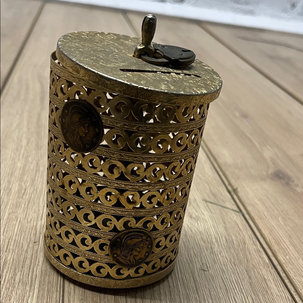 Vintage Gold Coin Bank